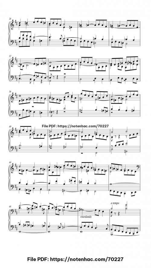 3 Fugues, Op. 12: No. 3 Largo piano sheet music free pdf