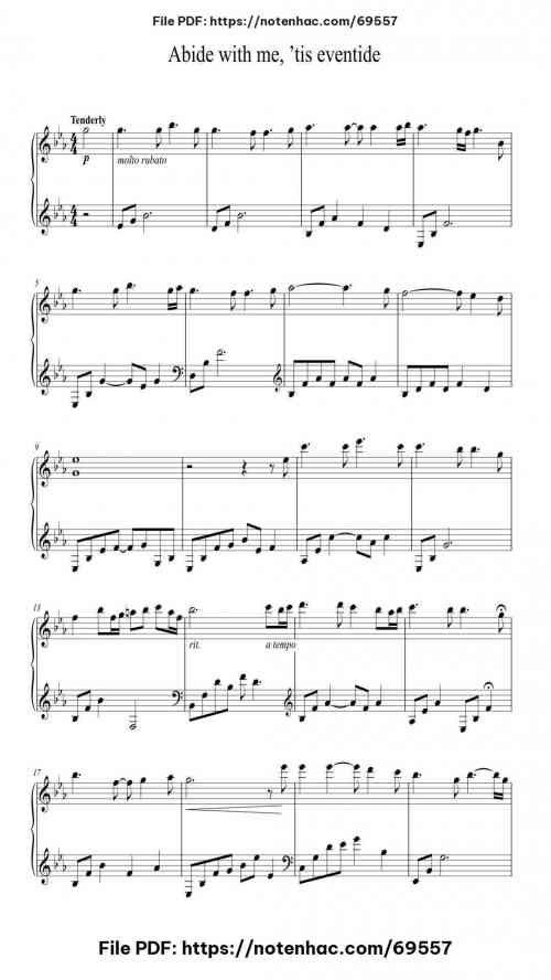 abide with me tis eventide