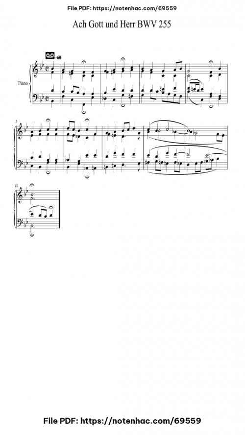 ach gott und herr bwv 255