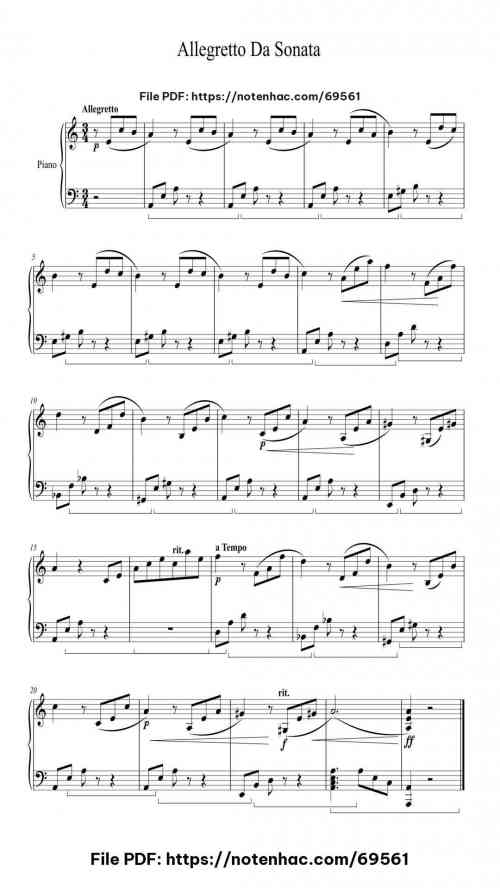 allegretto from sonata