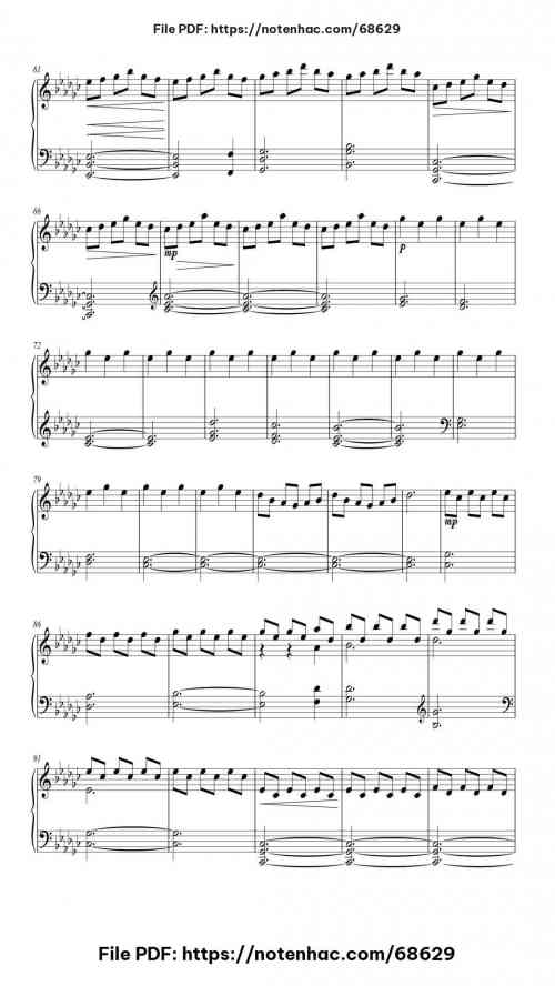 Arrival of the Birds piano sheet music free pdf