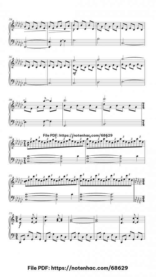 Arrival of the Birds piano sheet music free pdf