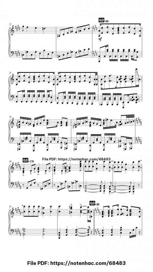 Attack On Titan Theme Mashup by REVO Level Mid-Advanced 5 Attack On Titan Theme Mashup piano sheet music free pdf