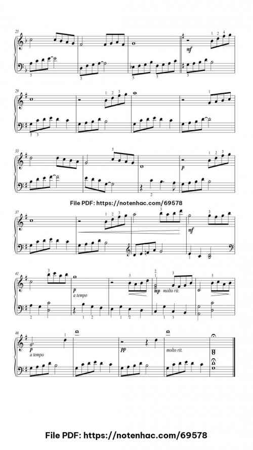 Beauty and the Beast piano sheet music free pdf