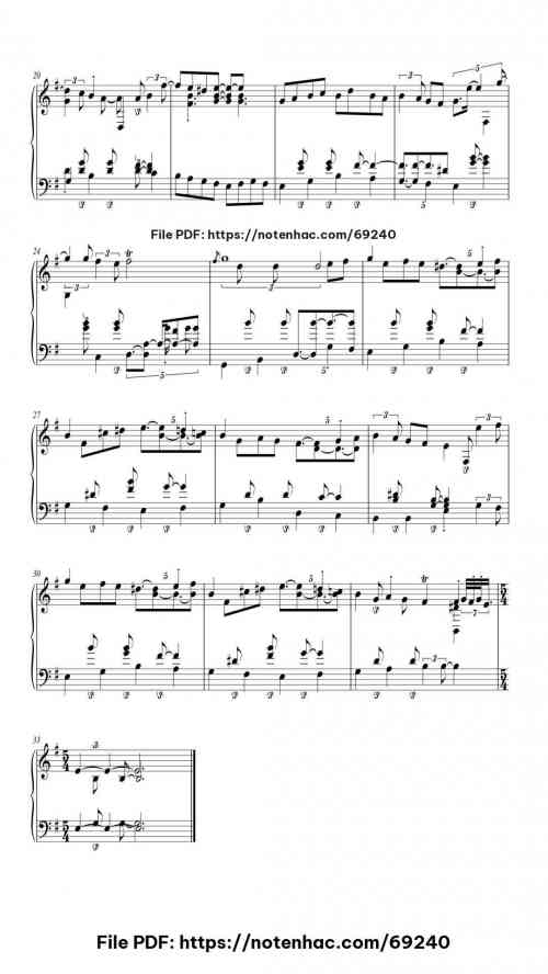 Bourrée in E Minor, BWV 996 piano sheet music free pdf