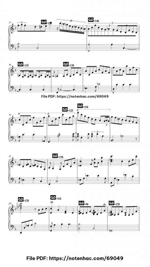 Bye Bye Blackbird by Justin Hurwitz Level Professional 13 Bye Bye Blackbird piano sheet music free pdf
