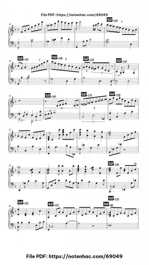 Bye Bye Blackbird by Justin Hurwitz Level Professional 11 Bye Bye Blackbird piano sheet music free pdf