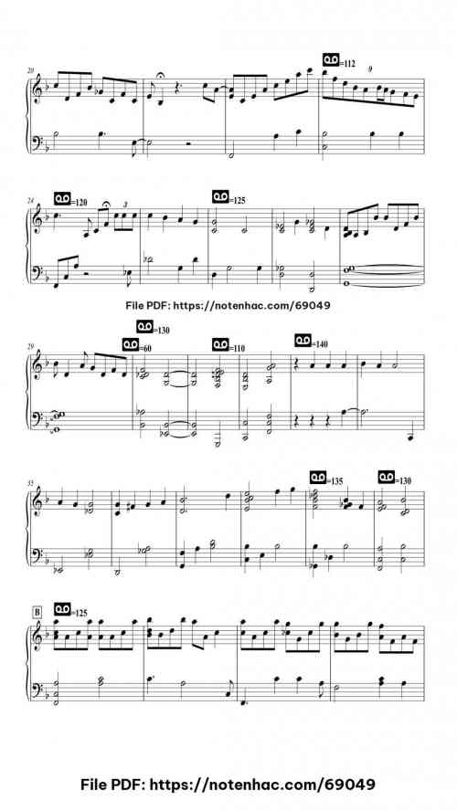 Bye Bye Blackbird by Justin Hurwitz Level Professional 10 Bye Bye Blackbird piano sheet music free pdf