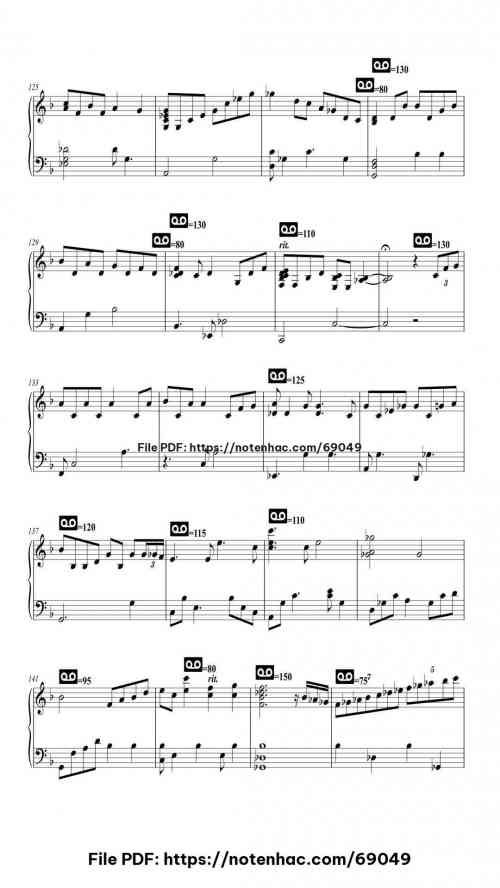 Bye Bye Blackbird by Justin Hurwitz Level Professional 15 Bye Bye Blackbird piano sheet music free pdf