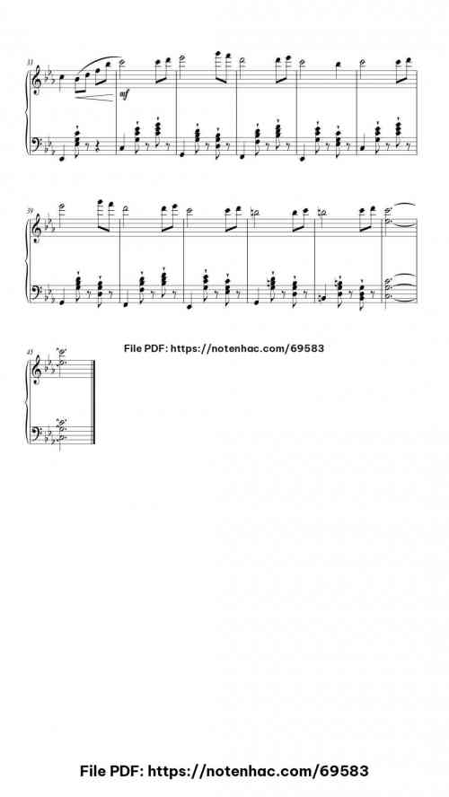 Calming Waltz piano sheet music free pdf
