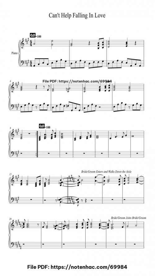 cant help falling in love