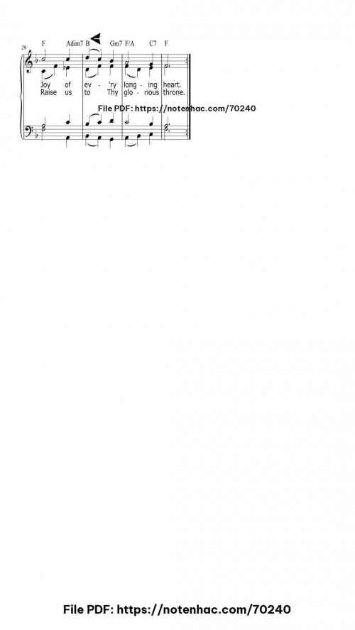 Come Thou Long Expected Jesus piano sheet music free pdf