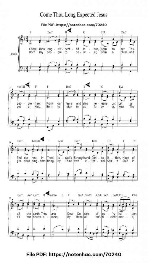 come thou long expected jesus