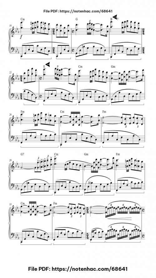 CONCERTO POUR UNE JEUNE FILLE NOMMÉE 'JE T'AIME' by Paul de Senneville Level Advanced 6 CONCERTO POUR UNE JEUNE FILLE NOMMÉE 'JE T'AIME' piano sheet music free pdf