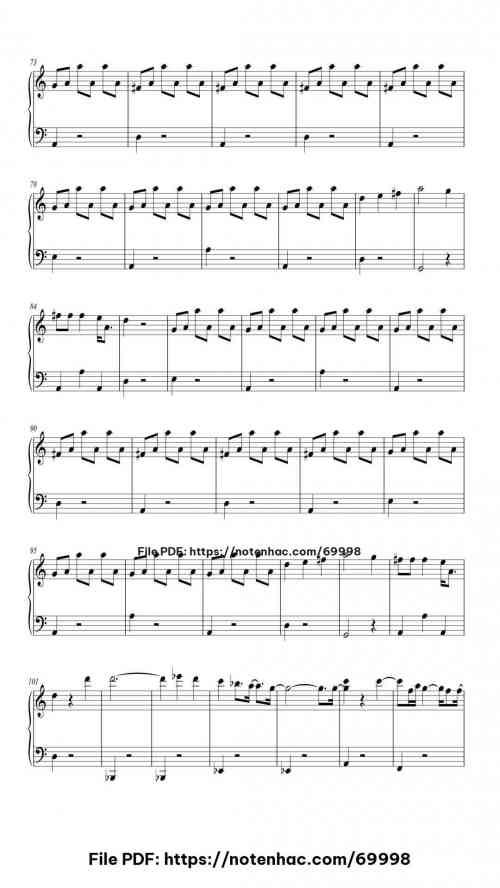 Danubio Azul piano sheet music free pdf