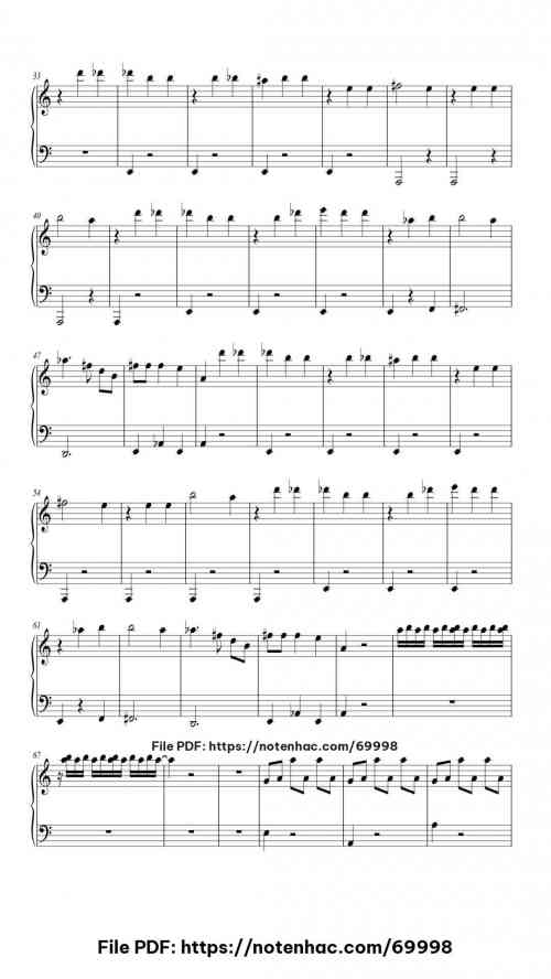 Danubio Azul piano sheet music free pdf