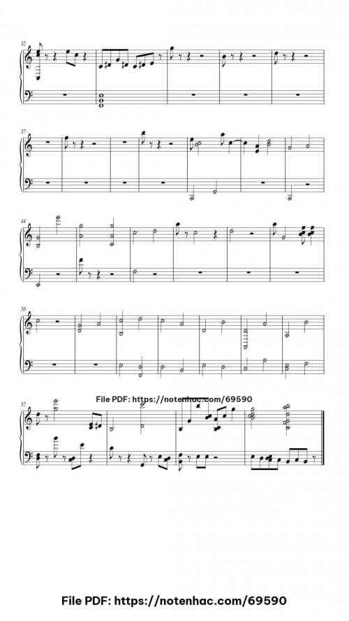Dark Night piano sheet music free pdf