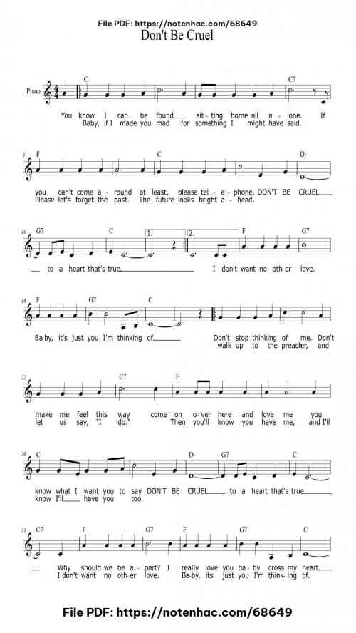 dont be cruel to a heart thats true