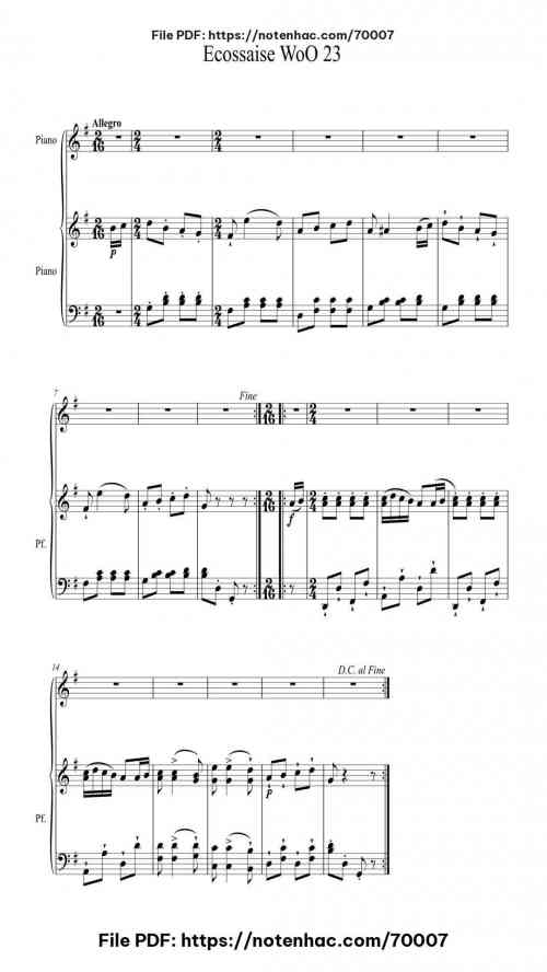 ecossaise in g major woo 23