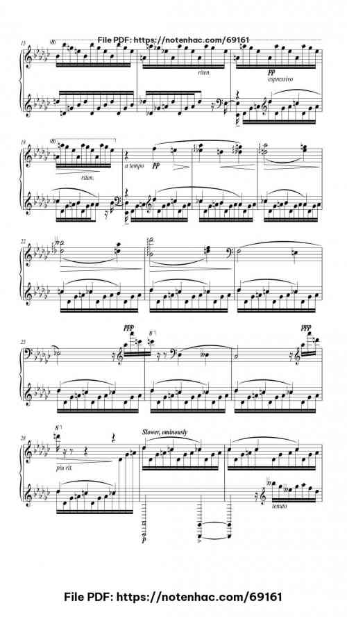 Fairy Tale No.2 "The Little Mermaid" piano sheet music free pdf