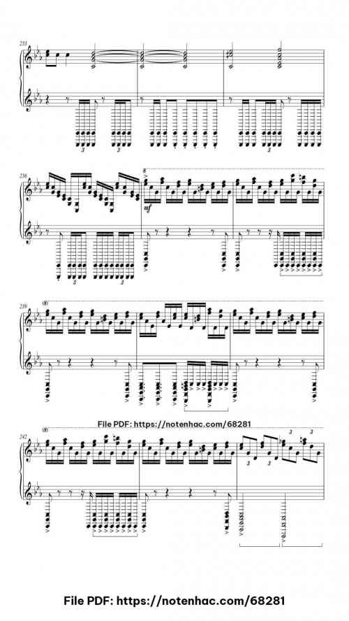 Flamewall by Camellia Level Advanced 36 Flamewall piano sheet music free pdf