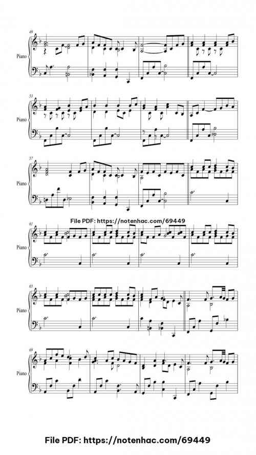 Flowers will bloom piano sheet music free pdf