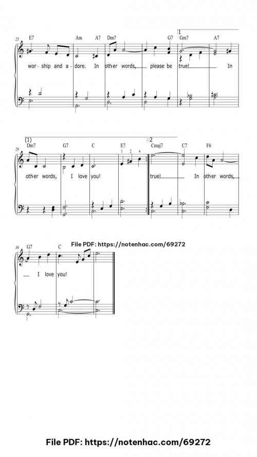 Fly Me To The Moon (In Other Words) piano sheet music free pdf
