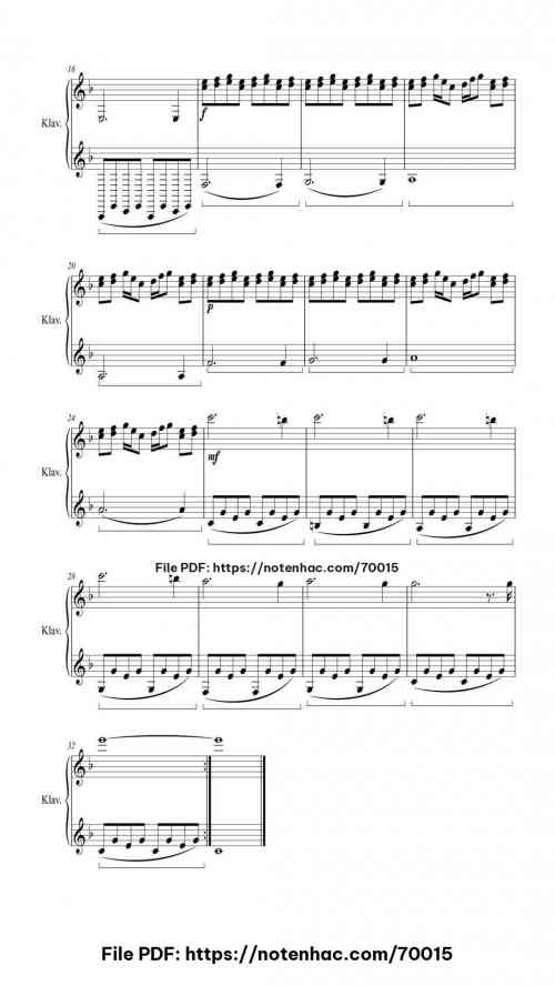 Foggy November Morning piano sheet music free pdf