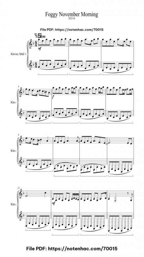 foggy november morning