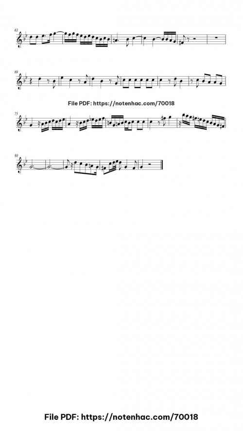 Fuga XVI in G Minor, BWV 885 piano sheet music free pdf