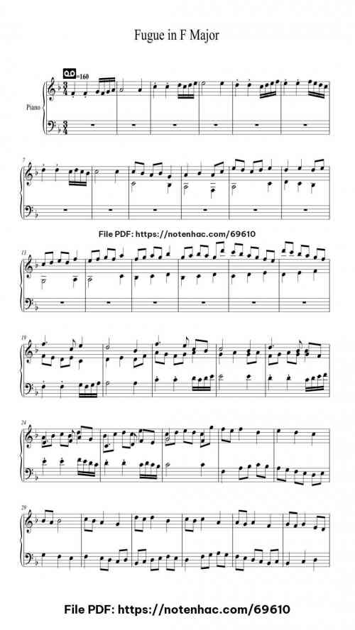 fugue in f major