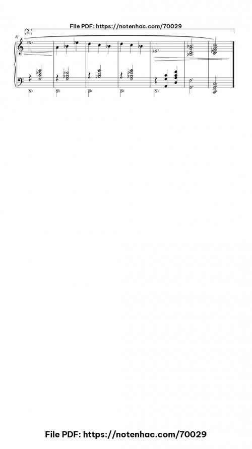 Gymnopédie No. 1 piano sheet music free pdf