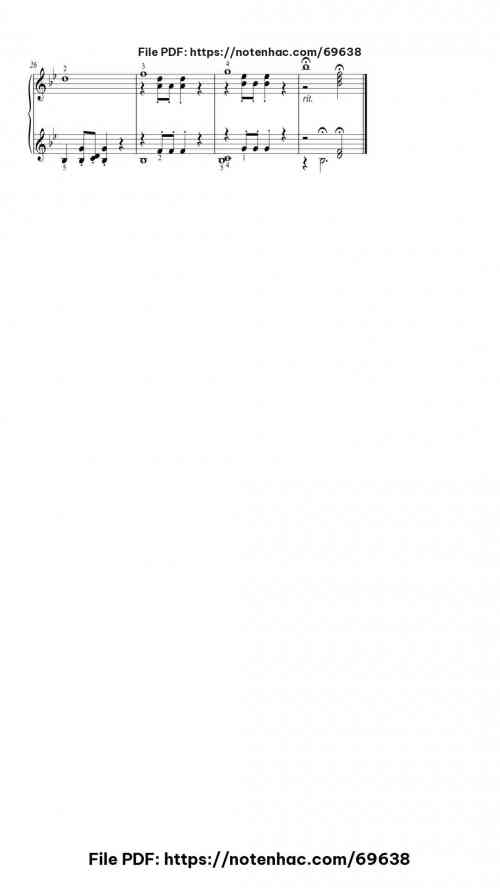 Humming Chorus from Madama Butterfly piano sheet music free pdf