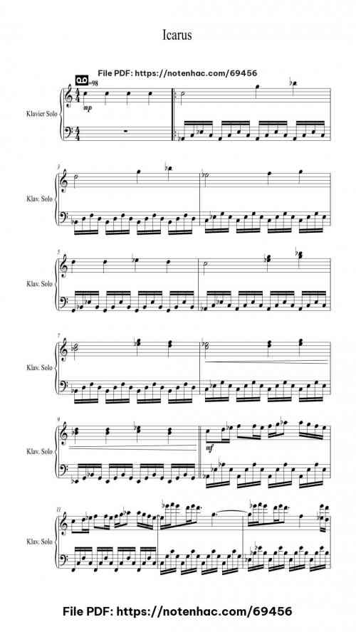 Icarus by Tony Ann Level Intermediate