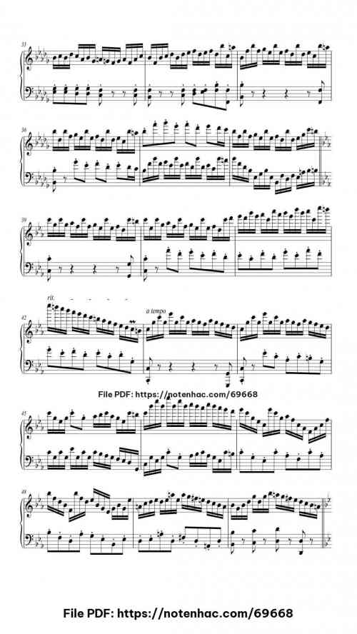 Invention No. 2 in G Minor "Night Sky" Op. 89 piano sheet music free pdf