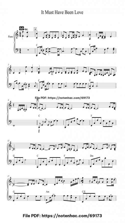 it must have been love