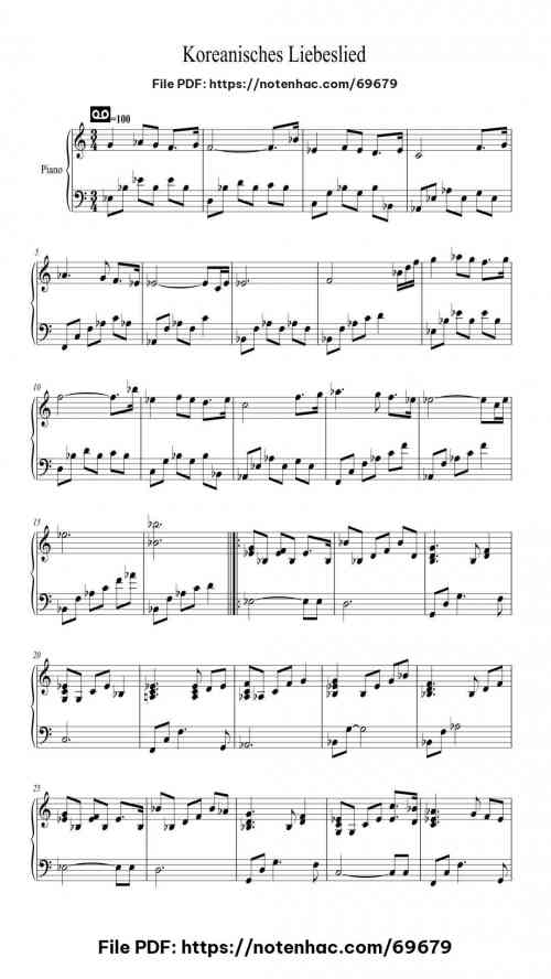 koreanisches liebeslied traditional