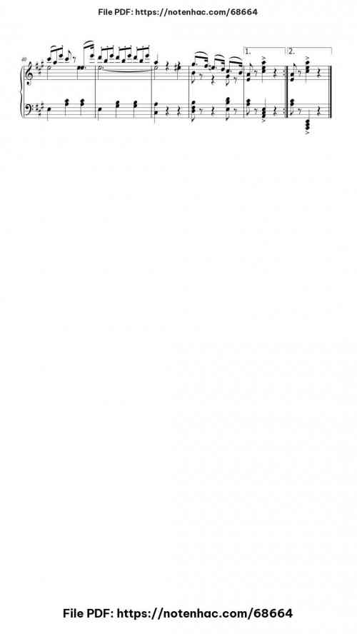 La Donna E Mobile piano sheet music free pdf