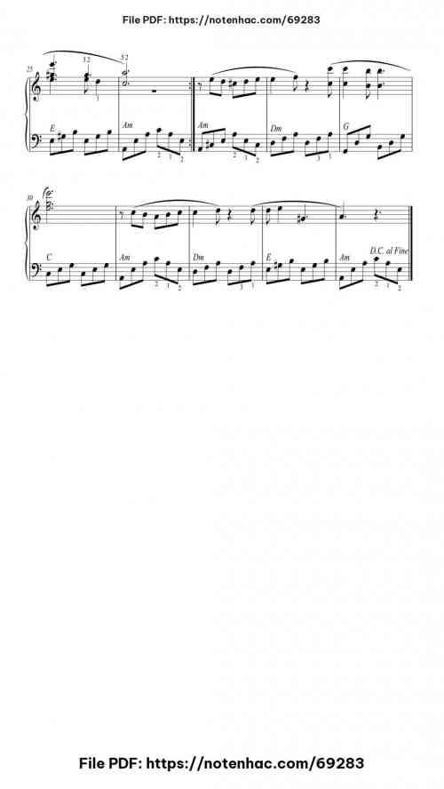 La Peregrinacion piano sheet music free pdf