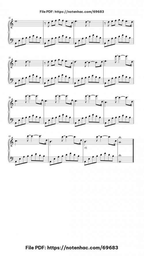 La Plage piano sheet music free pdf