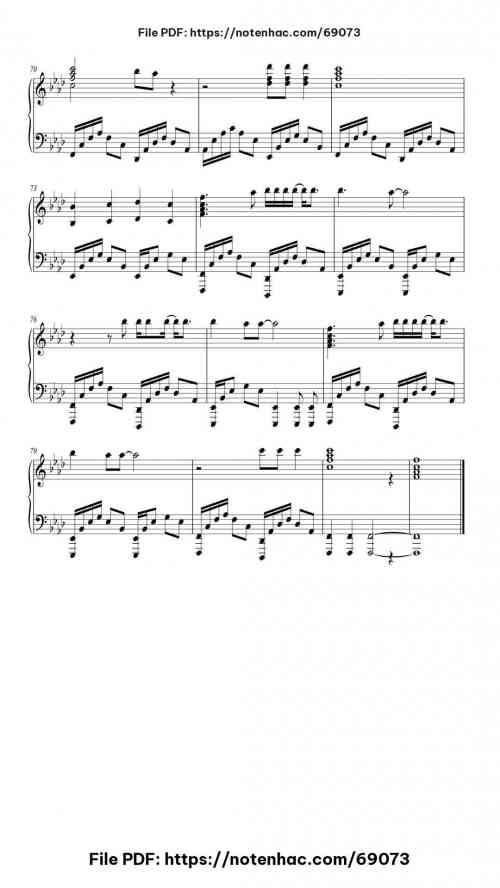LAST RESORT piano sheet music free pdf