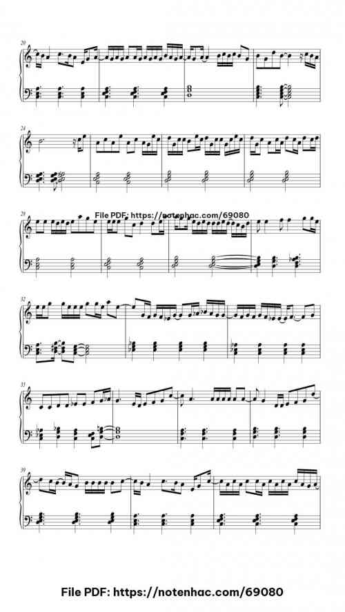 Leave the Door Open by Bruno Mars/Anderson .Paak Level Mid-Advanced 6 Leave the Door Open piano sheet music free pdf