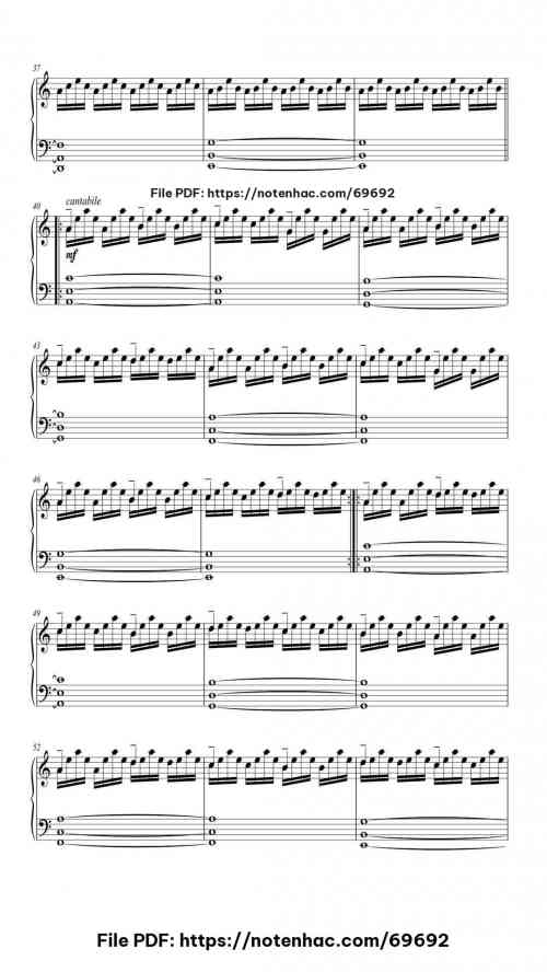 Low Mist Var. 2 piano sheet music free pdf