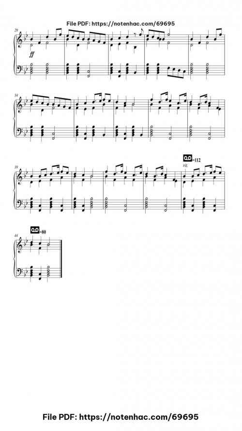 Marcha Real piano sheet music free pdf