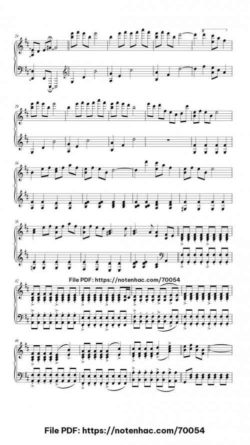 Merry Christmas, Mr. Lawrence piano sheet music free pdf