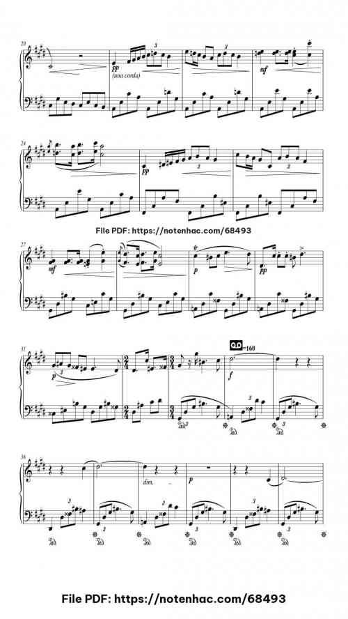 Nocturne in C-sharp minor, B.49 by Frédéric Chopin Level Mastery 6 Nocturne in C-sharp minor, B.49 piano sheet music free pdf