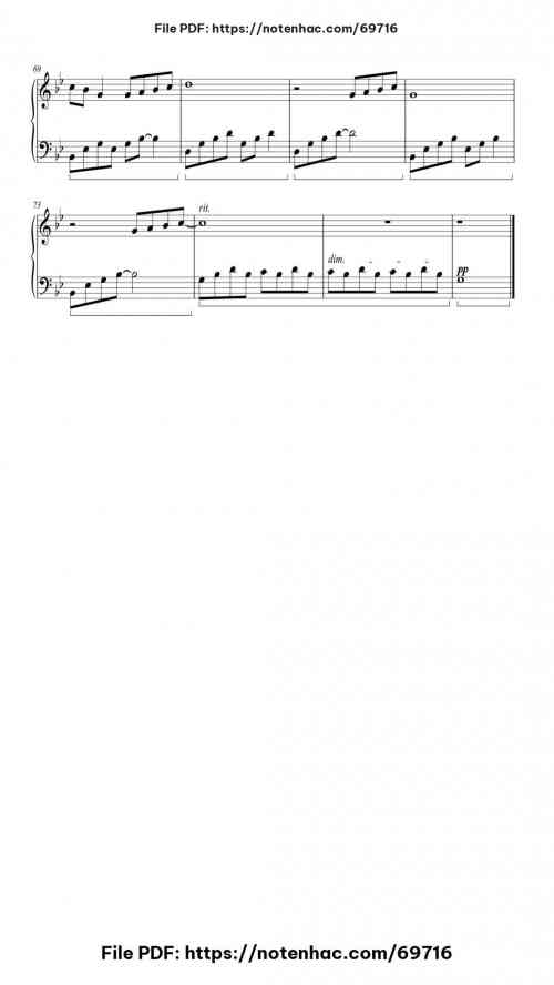 Nocturne in Tokyo piano sheet music free pdf