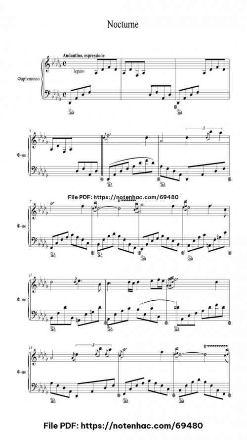 Nocturne piano sheet music free pdf