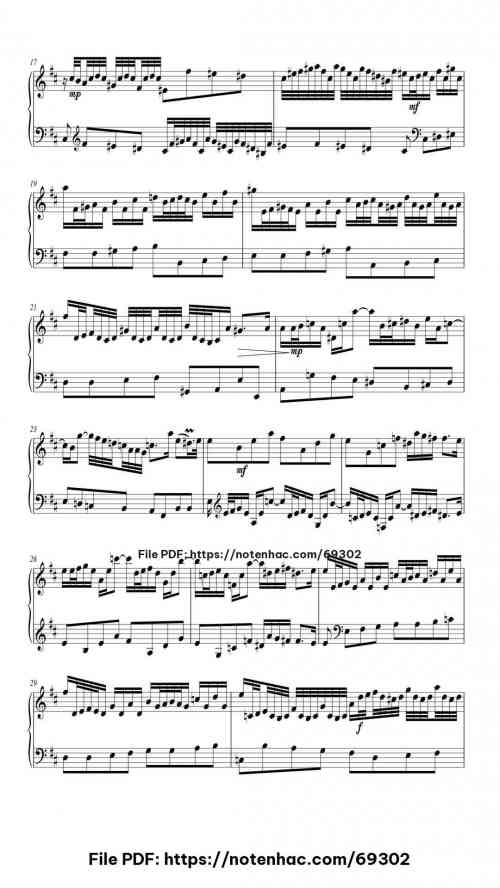 Organ Sonata No. 4 in E Minor, BWV 528: II. Andante piano sheet music free pdf