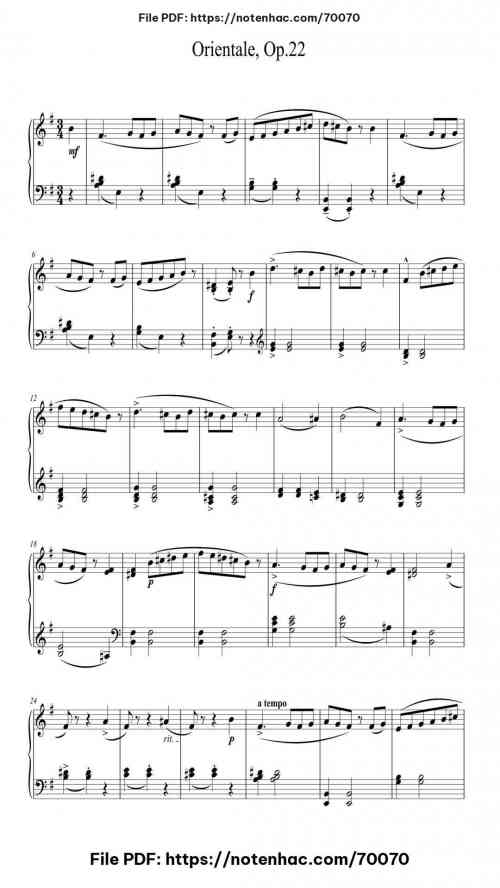 orientale op 22